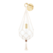 Mitzi by Hudson Valley Lighting H411101-AGB - 1 - Light Wall Sconce