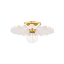 Mitzi by Hudson Valley Lighting H499101-AGB/CCR - 1 - Light Flush Mount/Sconce