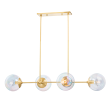 Mitzi by Hudson Valley Lighting H726904-AGB - 4 - Light Linear Pendant