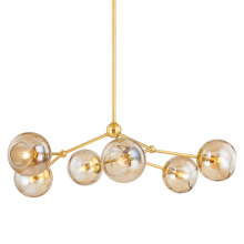 Mitzi by Hudson Valley Lighting H861806-AGB - 6 - Light Chandelier