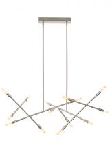 Visual Comfort & Co. Modern Collection 700LSLNVS-LED927 - 14 - Light Linear Chandelier w/ Bulbs