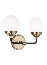 Visual Comfort & Co. Studio Collection 4487902EN-848 - Cafe 2-light LED Bath Vanity Wall Sconce