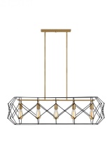 Visual Comfort & Co. Studio Collection 6634105-848 - 5 - Light Linear Chandelier