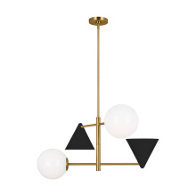 Visual Comfort & Co. Studio Collection AEC1114MBKBBS - 4 - Light Chandelier