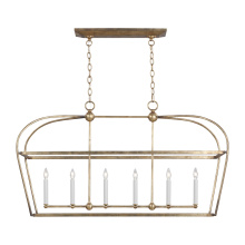 Visual Comfort & Co. Studio Collection CC1216ADB - 6 - Light Linear Chandelier
