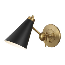 Visual Comfort & Co. Studio Collection TW1061BBS - 1 - Light Wall Sconce w/ Arm and Switch