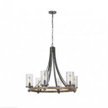 Visual Comfort & Co. Studio Collection F3134/6DWK/SGM - 6 - Light Chandelier
