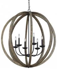 Visual Comfort & Co. Studio Collection F3186/6WOW/AF - 6 - Light Orb Chandelier