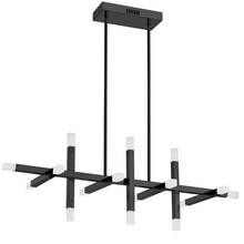 Dainolite ACS-4064HC-MB-FR - LED Linear Chandelier Matte Black with Frosted Acrylic Diffuser