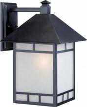 Nuvo 60/5603 - 1 - Light Wall Sconce with Frosted Seed Glass - Stone Black Finish