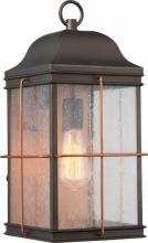 Nuvo 60/5833 - 1 - Light Large Wall Lantern with Clear Seeded Glass - Bronze Finish Wall Lantern with Copper