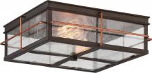 Nuvo 60/5834 - 2 - Light Flush  - Bronze Finish with Copper Accents