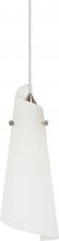 Nuvo 60/664 - 1 Light - 4" - Halogen Pendant - Arctic White Paper Twist