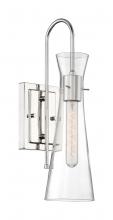 Nuvo 60/6867 - 1 - Light Sconce with Clear Glass - Polished Nickel Finish