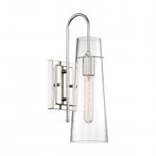 Nuvo 60/6869 - 1 - Light Sconce with Clear Glass - Polished Nickel Finish