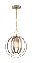 Nuvo 60/7056 - 1 - Light Pendant with- Burnished Brass Finish