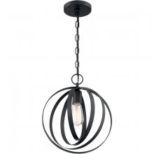 Nuvo 60/7066 - 1 - Light Pendant with Matte Black Finish