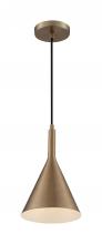 Nuvo 60/7117 - 1 - Light Pendant with- Burnished Brass Finish