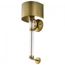 Nuvo 60/7757 - 1 - Light Wall Sconce in Natural Brass Finish; Metal Shade