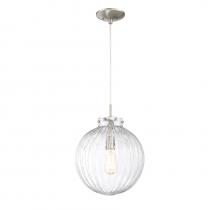 Savoy House Meridian M70068BN - 1-Light Pendant in Brushed Nickel