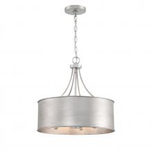 Savoy House Meridian M7040AS - 4 - Light Pendant in Antique Silver