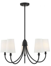 Savoy House Meridian 1-2540-5-89 - Cameron 5-Light Chandelier in Matte Black