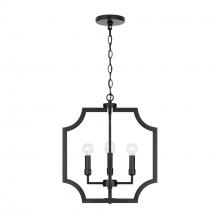 Austin Allen & Co. AA1037MB - 4 - Light Foyer Lantern Pendant in Matte Black