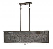 Fredrick Ramond FR38902BLK - 8 - Light Linear Chandelier