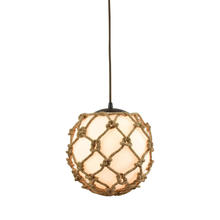 ELK Home 10710/1 - Rope Wrapped Opal Sphere Single Pendant