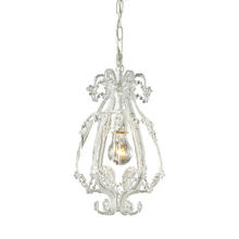 ELK Home 12003/1FRAME - 1 LIGHT CHANDELIER - ANTIQUE WHITE