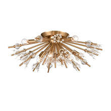 ELK Home 12764/8 - 8 - Light Semi-Flush Mount - Satin Brass