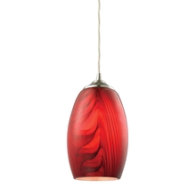 ELK Home 31610/1 - Red Glass Mini Pendant