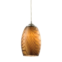 ELK Home 31630/1 - Amber Glass Mini Pendant