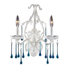 ELK Home 4000AQUA - AQUA CRYSTAL SET FOR 2 LIGHT SCONCE