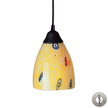 ELK Home 406-1YW-LA - Yellow Art Glass Mini Pendant