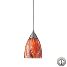 ELK Home 416-1M-LA - Red Swirl Glass Mini Pendant