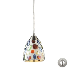 ELK Home 542-1-LA - Glass Pebble Mosaic Mini Pendant