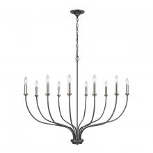 ELK Home 63098/10 - 10 - Light Chandelier - Dark Gray