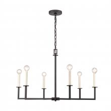 ELK Home 89876/6 - 6-Light Chandelier - Matte Black