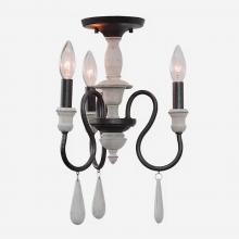 ELK Home 90204/3 - 3-Light Semi Flush Mount - Anvil Iron
