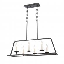 ELK Home 90251/6 - 34'' Wide 6-Light Chandelier - Matte Black