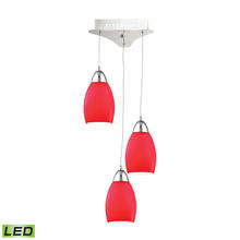 ELK Home LCA203-11-15 - Red Glass Multi Pendant LED