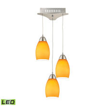 ELK Home LCA203-8-16M - Yellow Glass Multi Pendant LED
