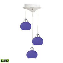 ELK Home LCA403-7-15 - Blue Glass Multi Pendant LED
