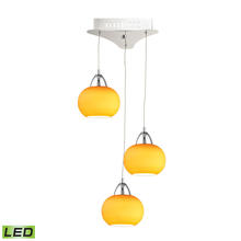 ELK Home LCA403-8-15 - Yellow Glass Multi Pendant