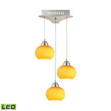 ELK Home LCA403-8-16M - Yellow Glass Multi Pendant LED