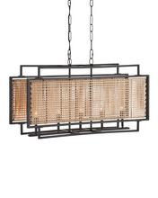 Currey 9000-1164 - 5 - Light Rectangular Chandelier